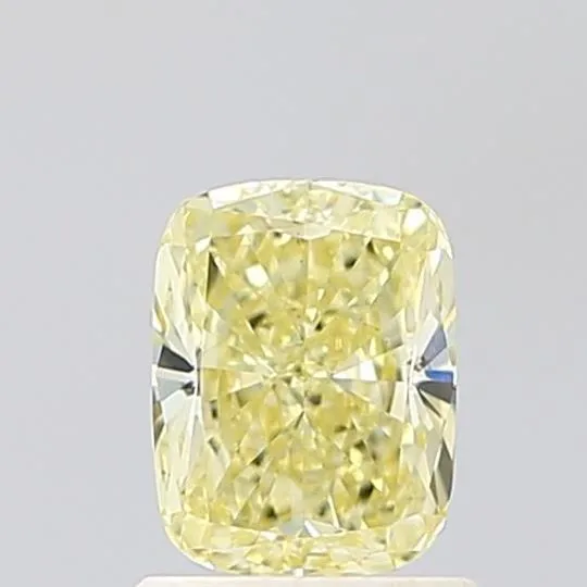 1ct CUSHION Fancy Yellow VS1 Coloured Lab diamond