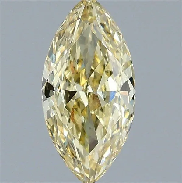 1.57ct MARQUISE Fancy Intense Yellow VVS2 Coloured Lab diamond