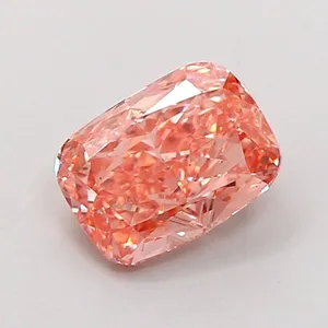 1.34ct CUSHION Fancy Intense Pink VS1 Coloured Lab diamond