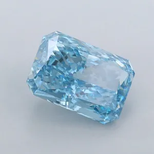 1.18ct RADIANT Fancy Vivid Blue VVS2 Coloured Lab diamond