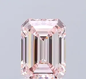 1.12ct EMERALD Fancy Intense Pink VVS1 Coloured Lab diamond