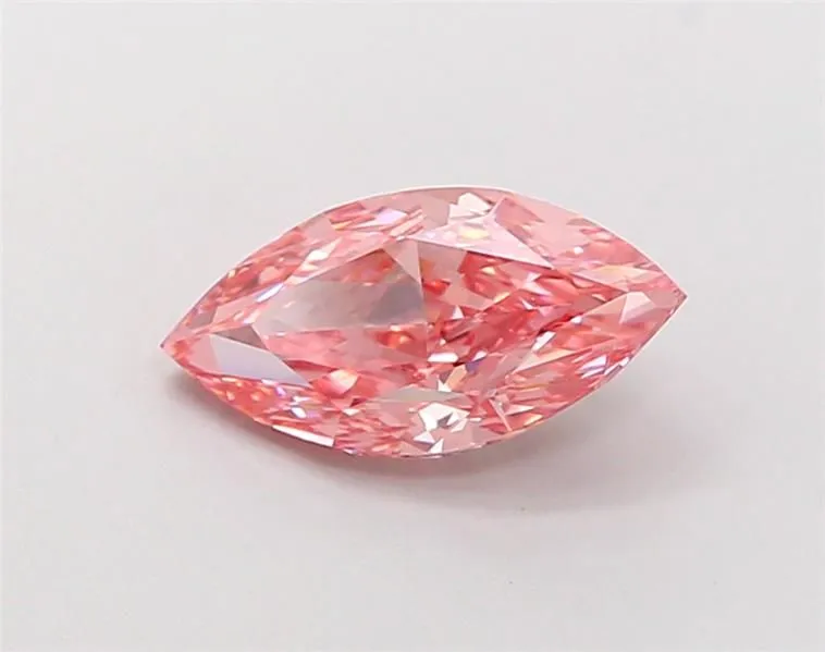 1.32ct MARQUISE Fancy Vivid Pink VS1 Coloured Lab diamond