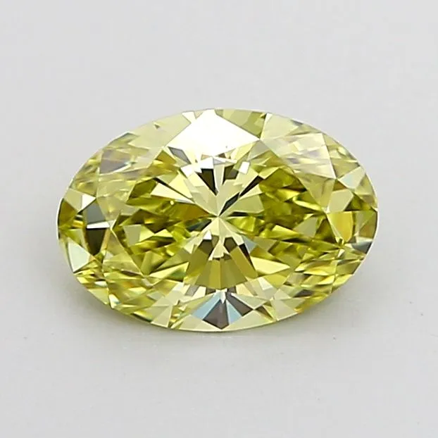 1.02ct OVAL Fancy Intense Yellow VVS1 Coloured Lab diamond