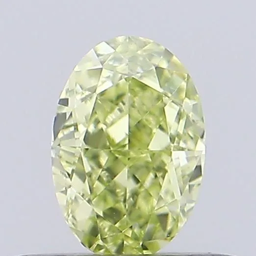 0.30ct OVAL Fancy Yellow VS1 Coloured Lab diamond