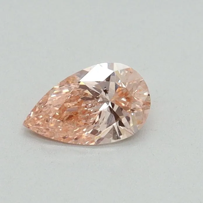 0.30ct PEAR Fancy Intense Pink VS2 Coloured Lab diamond
