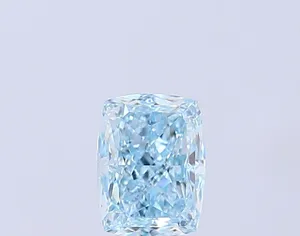 1.01ct CUSHION Fancy Intense Blue VVS2 Coloured Lab diamond
