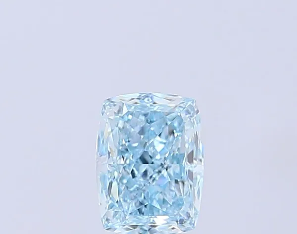 1.01ct CUSHION Fancy Intense Blue VVS2 Coloured Lab diamond