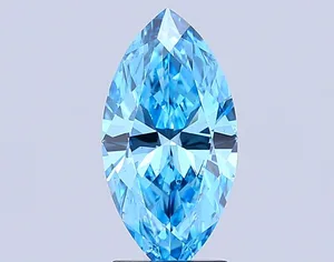 2.01ct MARQUISE Fancy Vivid Blue VS1 Coloured Lab diamond