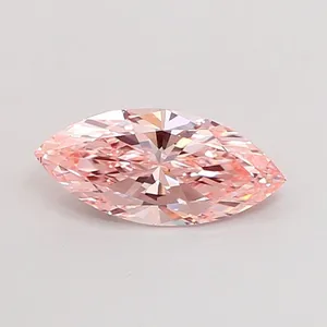 1.08ct MARQUISE Fancy Intense Pink VVS2 Coloured Lab diamond