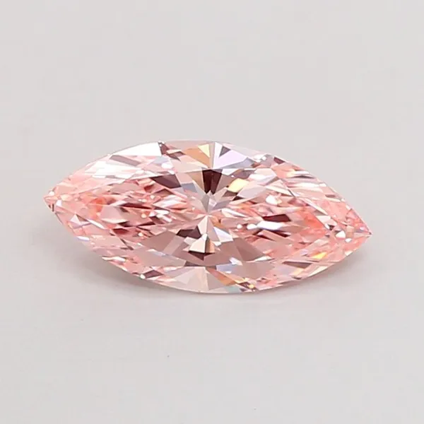 1.08ct MARQUISE Fancy Intense Pink VVS2 Coloured Lab diamond
