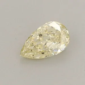 0.34ct PEAR Fancy Light Yellow VS1 Coloured Lab diamond