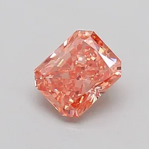 0.51ct RADIANT Fancy Vivid Brownish Pink VS2 Coloured Lab diamond