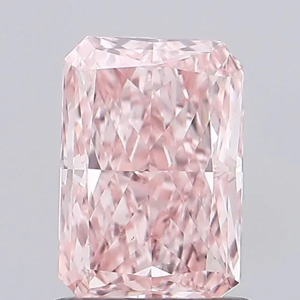 1.05ct RADIANT Fancy Vivid Pink VS1 Coloured Lab diamond