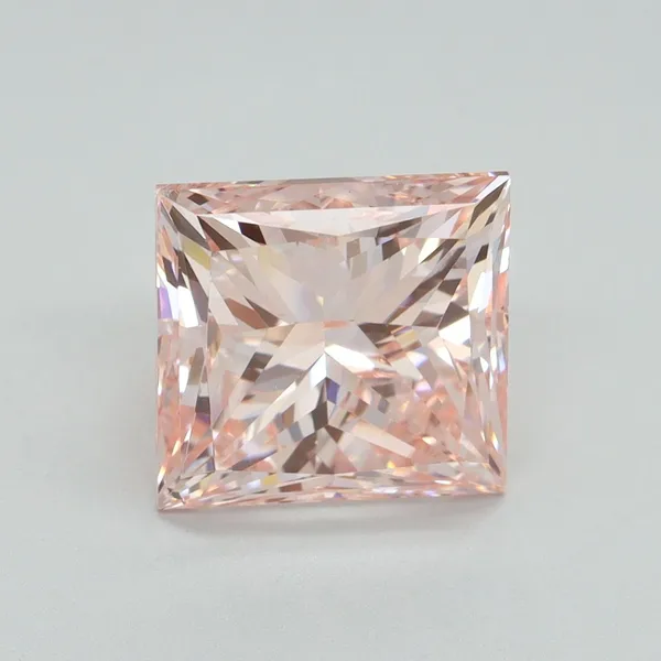 4.5ct PRINCESS Fancy Intense Pink VS2 Coloured Lab diamond