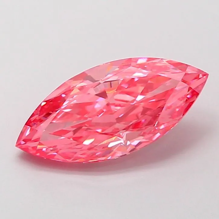 2.09ct MARQUISE Fancy Vivid Pink VVS2 Coloured Lab diamond