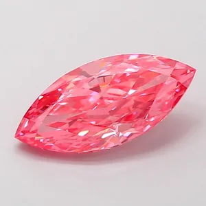 2.09ct MARQUISE Fancy Vivid Pink VVS2 Coloured Lab diamond