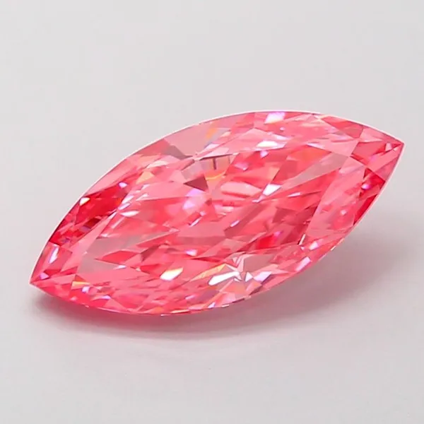 2.09ct MARQUISE Fancy Vivid Pink VVS2 Coloured Lab diamond