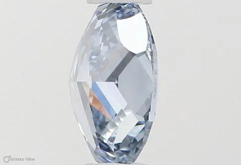 0.41ct OVAL Fancy Vivid Blue VS1 Coloured Lab diamond