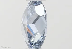 0.41ct OVAL Fancy Vivid Blue VS1 Coloured Lab diamond