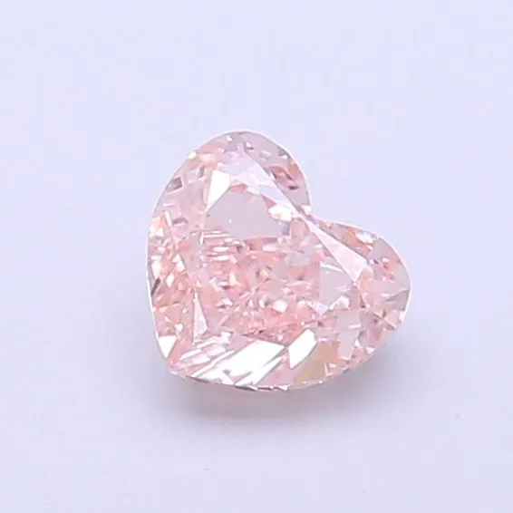 0.63ct HEART Fancy Pink VS1 Coloured Lab diamond