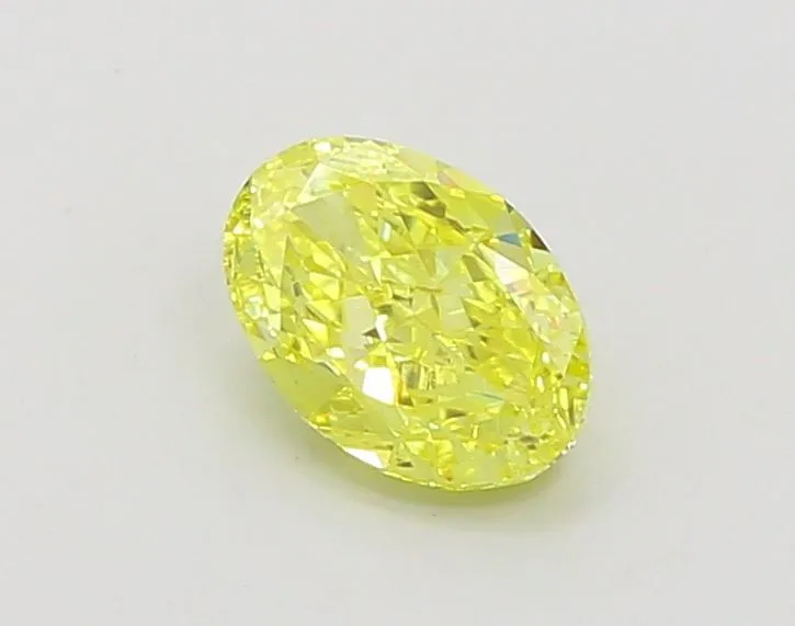1.02ct OVAL Fancy Intense Yellow VS1 Coloured Lab diamond