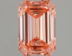 1.28ct EMERALD Fancy Vivid Pink VVS2 Coloured Lab diamond