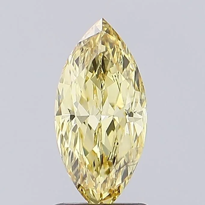 1.04ct MARQUISE Fancy Intense Yellow SI1 Coloured Lab diamond