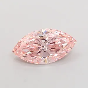 1.53ct MARQUISE Fancy Intense Pink VS1 Coloured Lab diamond