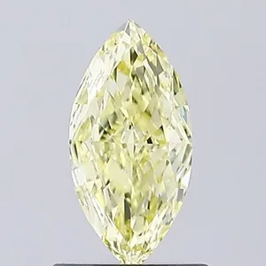 0.64ct MARQUISE Fancy Yellow VS1 Coloured Lab diamond