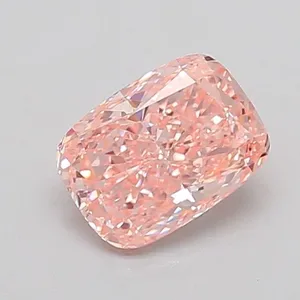 1.14ct CUSHION Fancy Intense Pink VVS2 Coloured Lab diamond