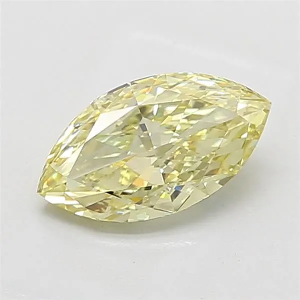 2.04ct MARQUISE Fancy Yellow VVS2 Coloured Lab diamond