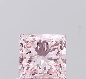 1ct PRINCESS Fancy Intense Pink VS1 Coloured Lab diamond
