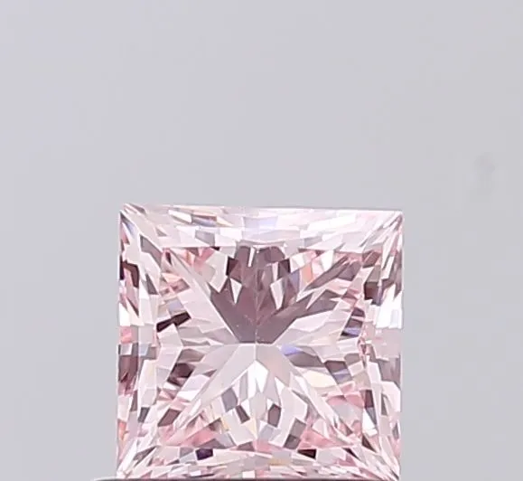 1ct PRINCESS Fancy Intense Pink VS1 Coloured Lab diamond
