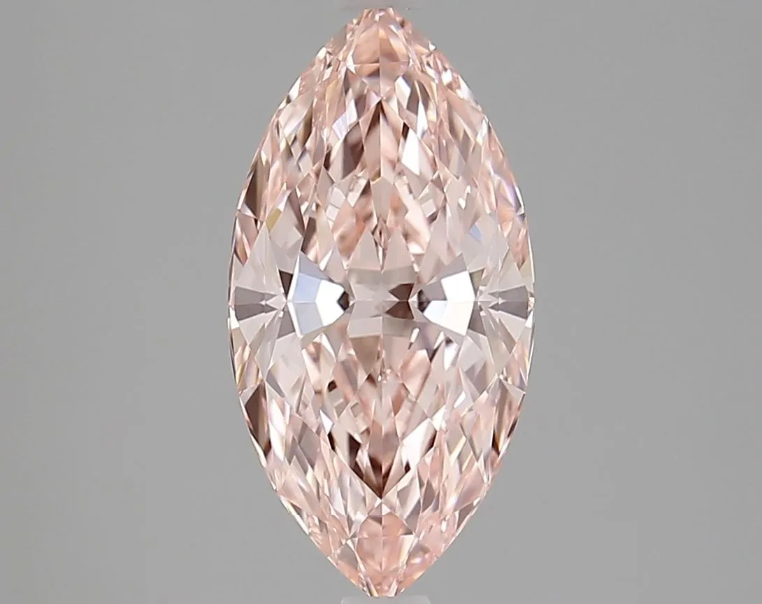2.55ct MARQUISE Fancy Vivid Pink VVS1 Coloured Lab diamond