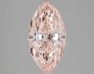 2.55ct MARQUISE Fancy Vivid Pink VVS1 Coloured Lab diamond