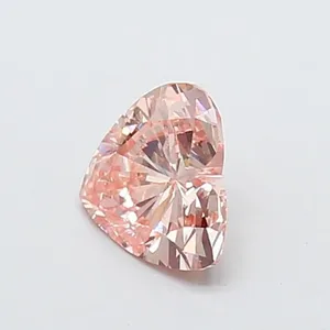 0.75ct HEART Fancy Pink VS1 Coloured Lab diamond