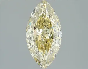 1.57ct MARQUISE Fancy Light Yellow VS1 Coloured Lab diamond