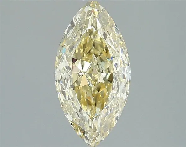 1.57ct MARQUISE Fancy Light Yellow VS1 Coloured Lab diamond