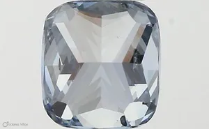 0.61ct CUSHION Fancy Vivid Blue SI2 Coloured Lab diamond