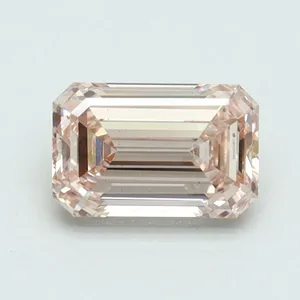 1.04ct EMERALD Fancy Intense Pink VS2 Coloured Lab diamond
