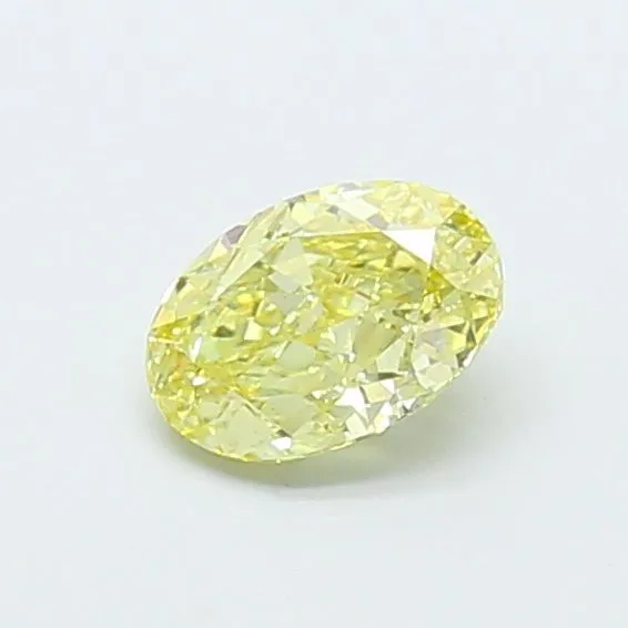1.05ct OVAL Fancy Light Yellow VS1 Coloured Lab diamond