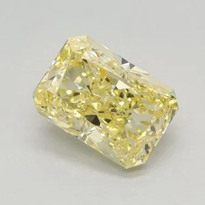 1.14ct RADIANT Fancy Intense Yellow VS1 Coloured Lab diamond