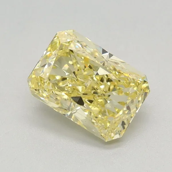 1.14ct RADIANT Fancy Intense Yellow VS1 Coloured Lab diamond