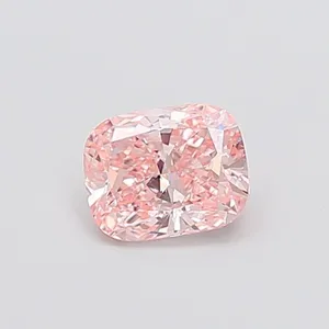 0.85ct CUSHION Fancy Intense Pink VS1 Coloured Lab diamond