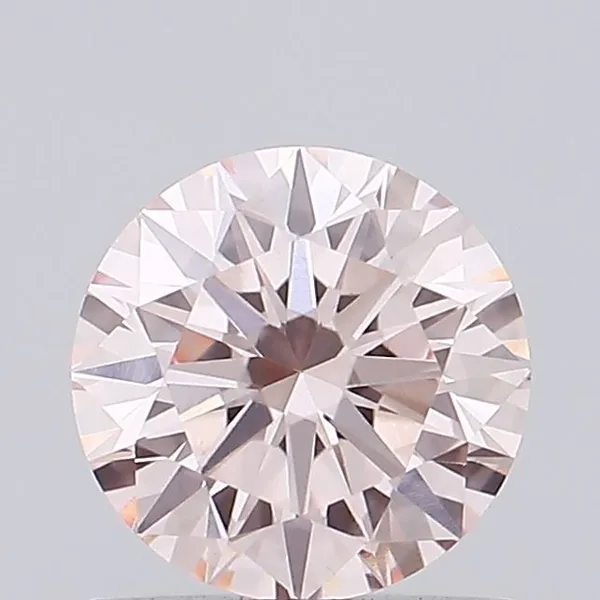 0.77ct ROUND Fancy Intense Pink VVS2 Coloured Lab diamond