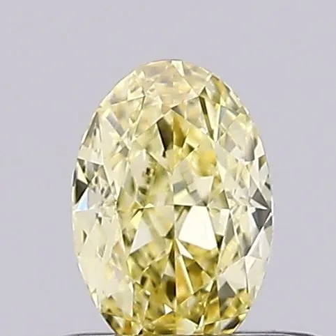 0.31ct OVAL Fancy Intense Yellow VVS2 Coloured Lab diamond