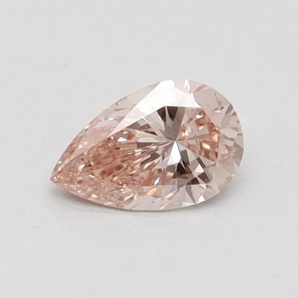0.51ct PEAR Fancy Intense Pink VS2 Coloured Lab diamond