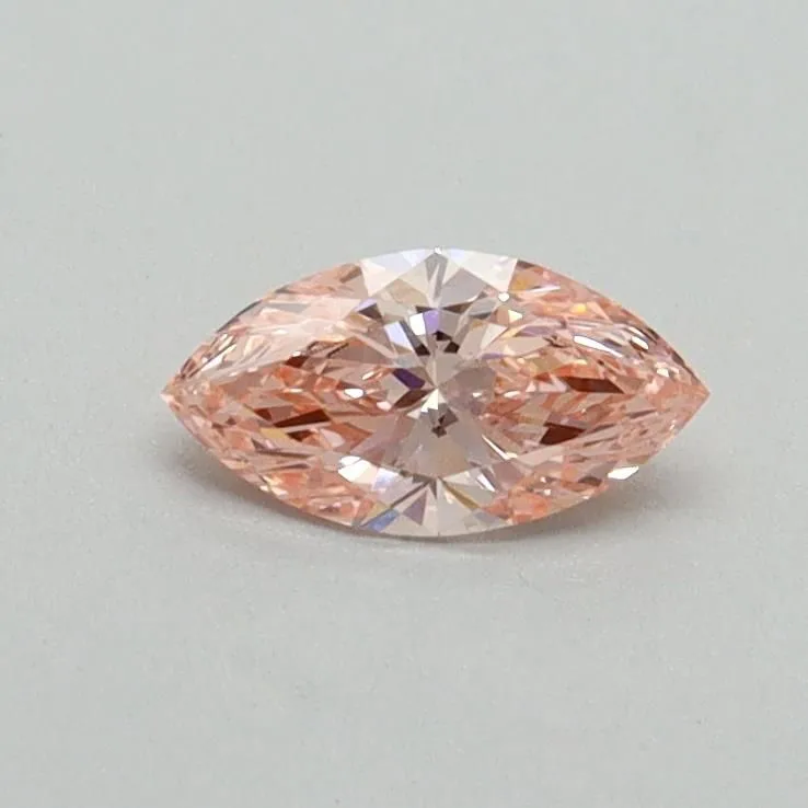 0.30ct MARQUISE Fancy Vivid Pink VVS2 Coloured Lab diamond