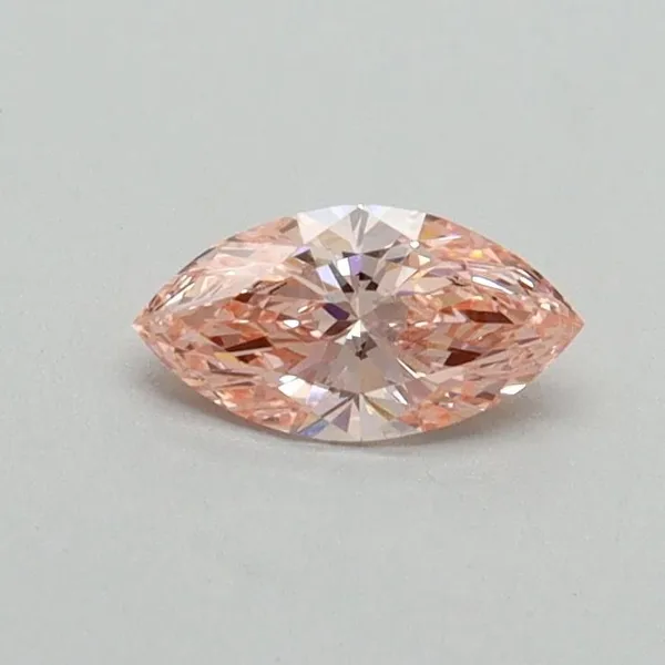 0.3ct MARQUISE Fancy Vivid Pink VVS2 Coloured Lab diamond