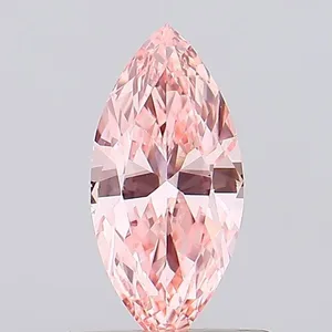0.46ct MARQUISE Fancy Vivid Pink VS1 Coloured Lab diamond